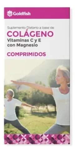 Colágeno con Magnesio, Vitaminas C y E Blistera x 100 Comprimidos Goldfish