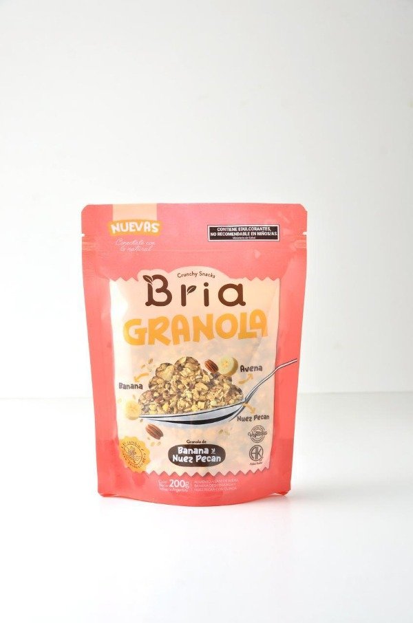 Granola de banana, avena y nuez de pecan x 200gr BRIA