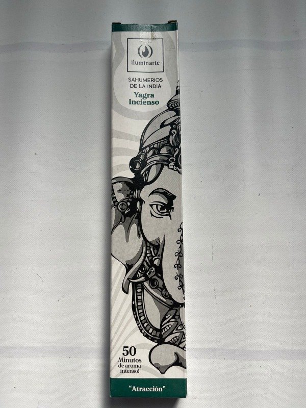SAHUMERIO caja rectangular YAGRA INCIENSO x12 UNI ILUMINARTE