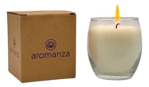 VELA vaso esfera AROMA LAVANDA DEL VALLE x 180GR AROMANZA