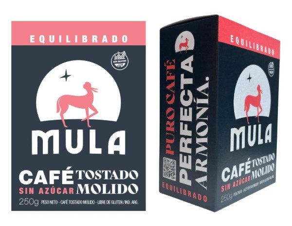 Café tostado molido EQUILIBRADO sin azúcar x 250grs SIN TACC MULA