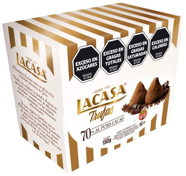 TRUFAS cacao al 70 SIN TACC x 21 unidades LACASA