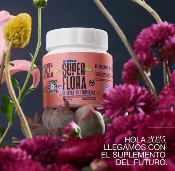 SUPER FLORA  x 60 cápsulas Sin Tacc DIABLA