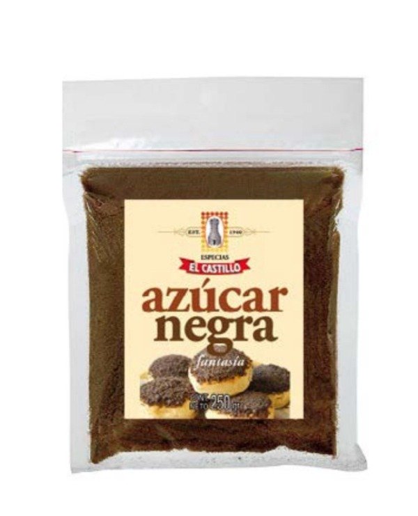 AZÚCAR NEGRA x 250gr PARA REPOSTERIA EL CASTILLO