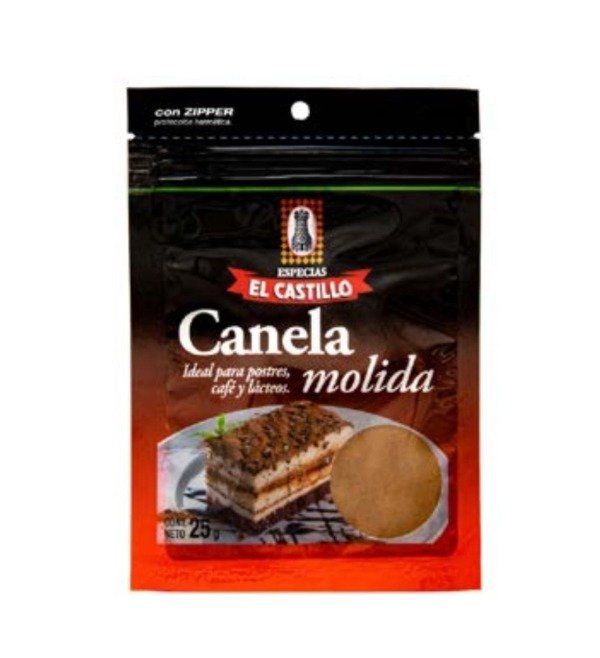CANELA MOLIDA sobre x 25g PARA REPOSTERIA EL CASTILLO