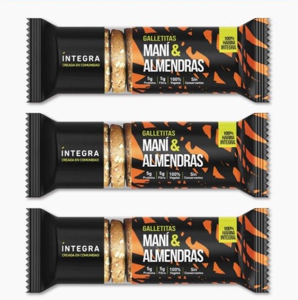 Galletitas MANÍ y ALMENDRAS x 200g INTEGRA