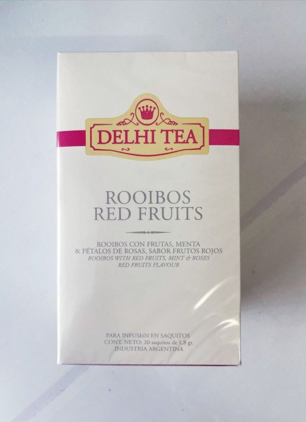 TÉ ROOIBOS RED FRUITS x 20 saquitos DELHI TEA