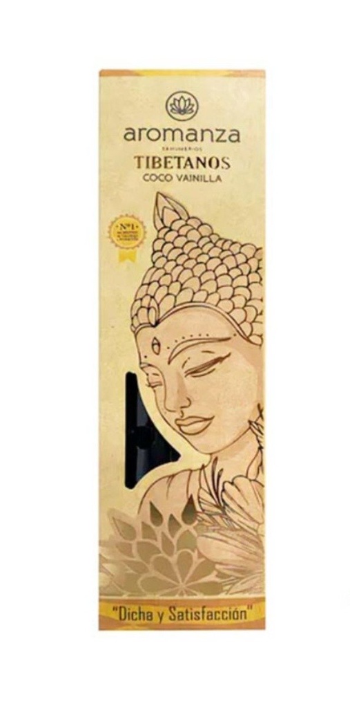 Sahumerios TIBETANOS COCO VAINILLA x 8 uni AROMANZA