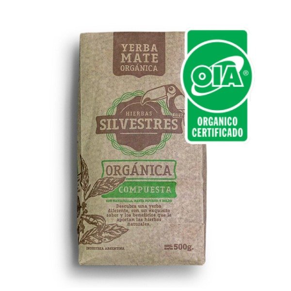YERBA MATE Hierbas Silvestres ORGÁNICA COMPUESTA X 500G DROGUERIA ARGENTINA