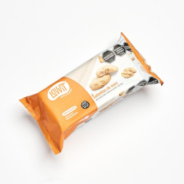 Galletitas FLOW con trocitos de NUEZ x 90gr SIN TACC LOVVIT