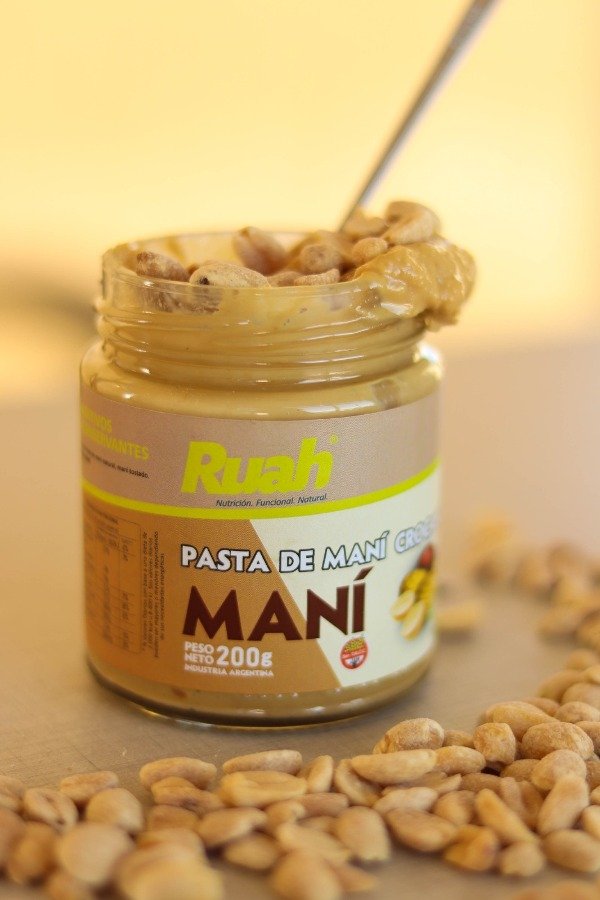 Pasta de maní con CROCANTE de maní SIN TACC x 200g RUAH