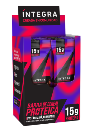 Barra PROTEICA x 45gr ARANDANOS - MANÍ INTEGRA