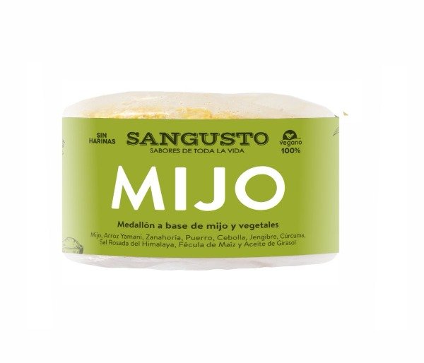Hamburguesa de MIJO y vegetales - VEGANAS SIN TACC 4U x 110g SAN GUSTO