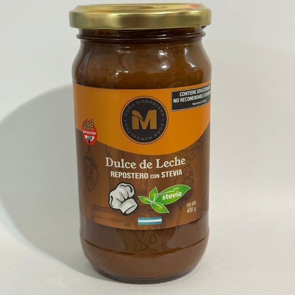 Dulce de leche REPOSTERO con STEVIA sin tacc 400 gr - DOÑA MAGDALENA
