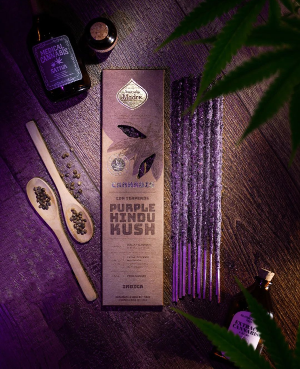 Sahumerio GROW CANNABIS Purple Hindu Kush - SAGRADA MADRE