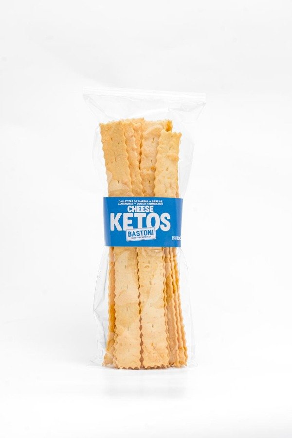 Galletita KETO Salada de Parmesano y almendras x 100gr BASTONI