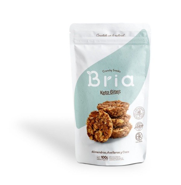 SNACK KETO almendras avellanas y coco x 100 gr BRIA