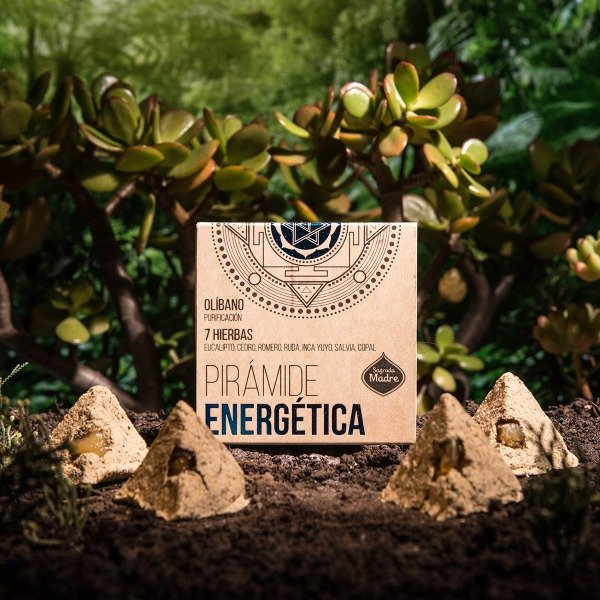 PIRAMIDE ENERGETICA 7 hierbas y olíbano x 4 SAGRADA MADRE