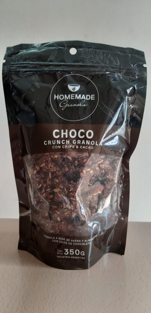 Granola CHOCO CRUNCH x 350 gr con chips y cacao HOMEMADE