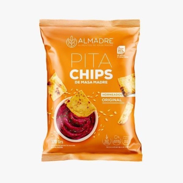 Pita Chips ORIGINAL de Masa Madre VEGANOS x 115gr ALMADRE