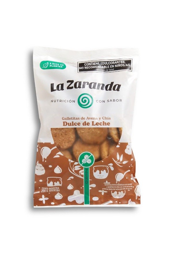 Galletita sabor dulce de leche Sin Azúcar  x 200g LA ZARANDA