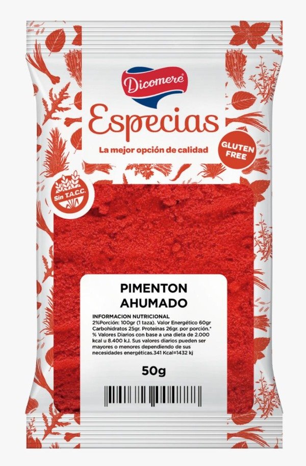 Pimentón Ahumado Sin TACC sobre x 50gr DICOMERE