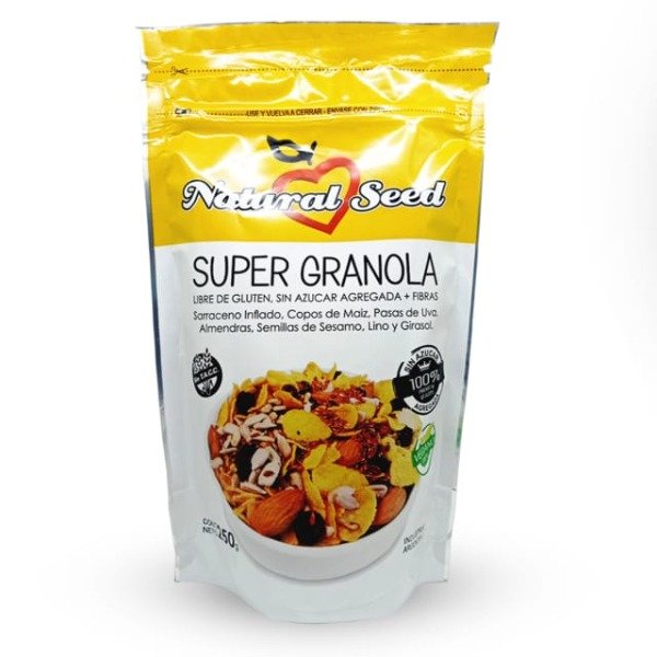 Super Granola Vegana Sin TACC x 250gr NATURAL SEED