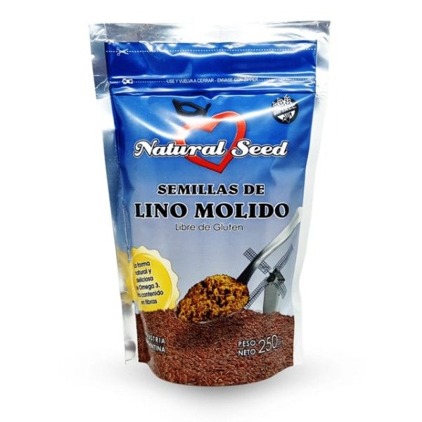 LINO MOLIDO Sin TACC x 250gr NATURAL SEED