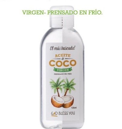 Aceite de Coco Virgen x 125 ml God Bless You