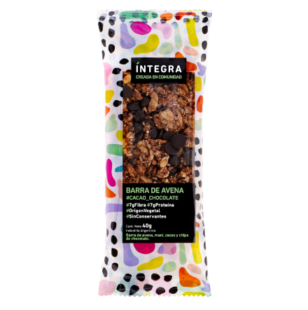 Barras Cacao x 10 uni x 40 gr INTEGRA