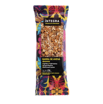 Barras Banana y Nuez x 10 uni x 44 gr INTEGRA
