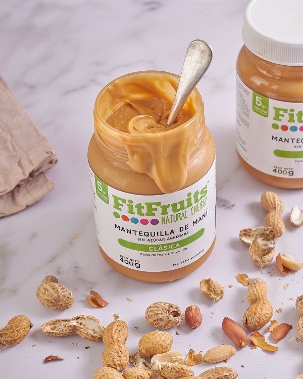 Mantequilla de Maní CLASICA sin azúcar y vainilla x 380g SIN TACC FITFRUITS