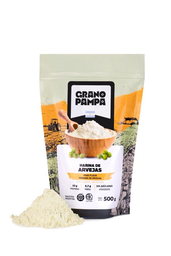 HARINA de ARVEJAS Sin Tacc x 500g GRANO PAMPA