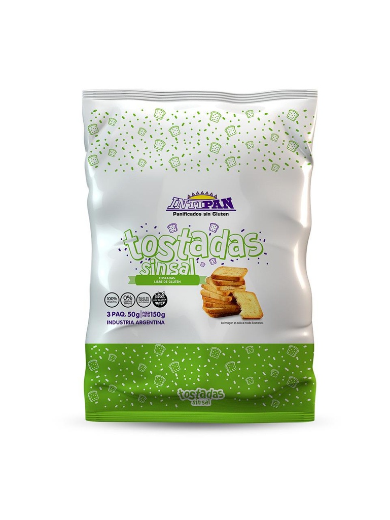 Tostadas SIN SAL Sin Tacc x 150g INTIPAN