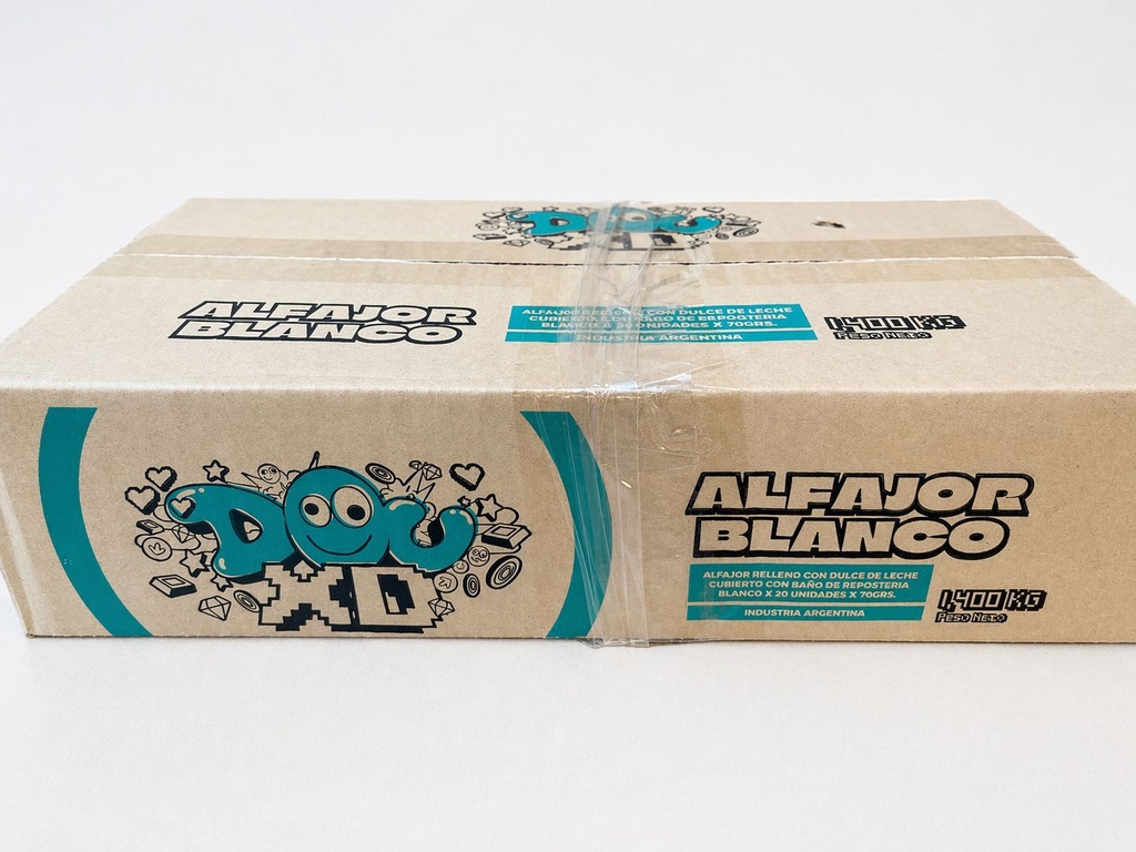 CAJA de Alfajores BLANCO DOU XD x 20 Ud.