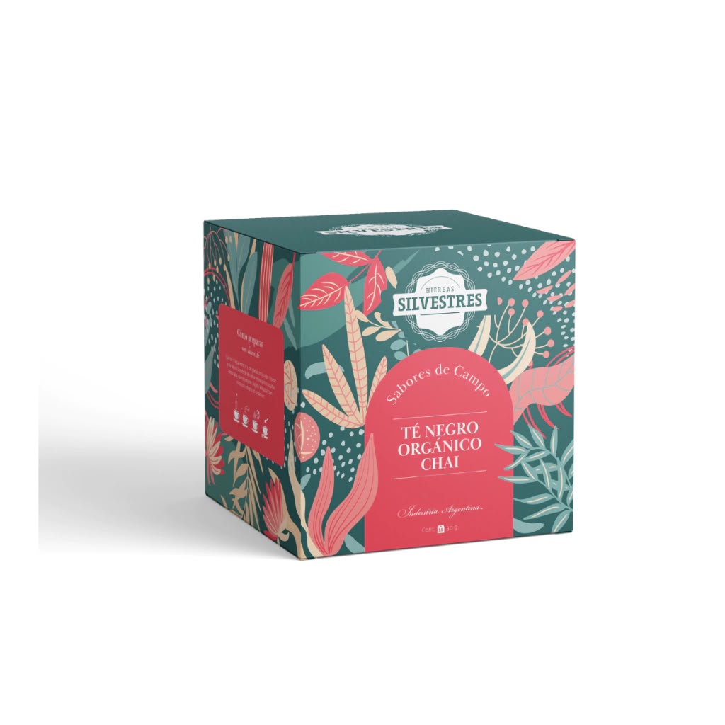 Té negro orgánico Chai x 15 Saquitos HIERBAS SILVESTRES