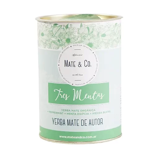 Blend Yerba Tres Mentas Lata x 220 g MATE Y CO