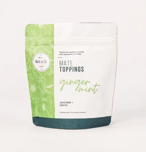 Ginger Mint Mate Topping Doypack x 75 g MATE Y CO