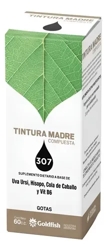 TINTURA MADRE BLEND 307 Uva Ursi, Hisopo, Cola de Caballo, Vitamina B6  GOLDFISH