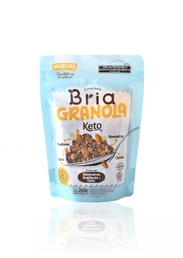 Granola KETO de almendras, avellanas, coco y cacao x 200gr BRIA
