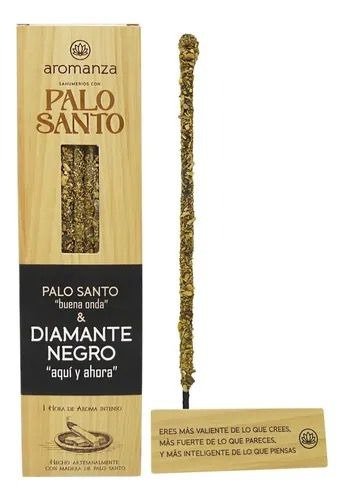 Sahumerio PALO SANTO Buena Onda DIAMANTE NEGRO x 8 uni AROMANZA