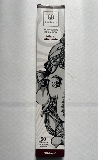 SAHUMERIO caja rectangular MIRRA PALO SANTO x12 UNI ILUMINARTE