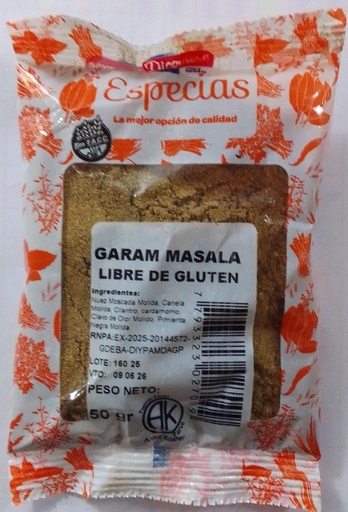 GARAM MASALA Sin Tacc sobre x 50g DICOMERE