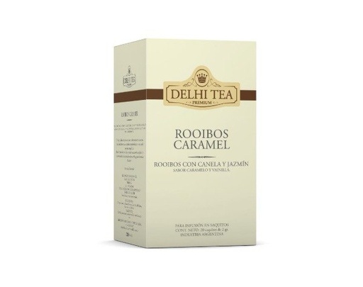 ROOIBOS CARAMEL x 20 saquitos DELHI TEA