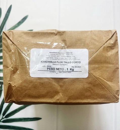 [DROGU21591034] MANZANILLA FLOR TALLO CORTO x 1 kg DROGUERIA ARGENTINA