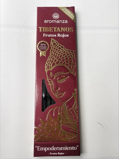 [AROMA21116816] Sahumerios TIBETANOS FRUTOS ROJOS "Empoderamiento" x 8 uni AROMANZA