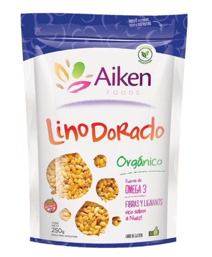 [AIKEN20985312] LINO DORADO ORGANICO x 250gr SIN TACC AIKEN FOODS
