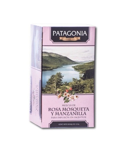 [DROGU20833552] TÉ de ROSA MOSQUETA Y MANZANILLA PATAGONIA x 20 saquitos PATAGONIA