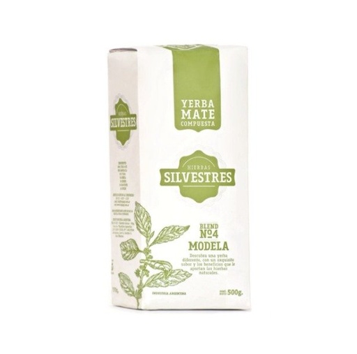 [DROGU20831490] YERBA MATE Hierbas Silvestres Nro 4 MODELA X 500G DROGUERIA ARGENTINA