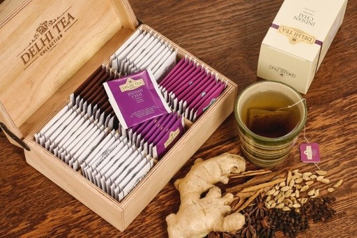 [DROGU20289597] CAJA DE MADERA DELHI TEA x 60 uni DROGUERIA ARGENTINA